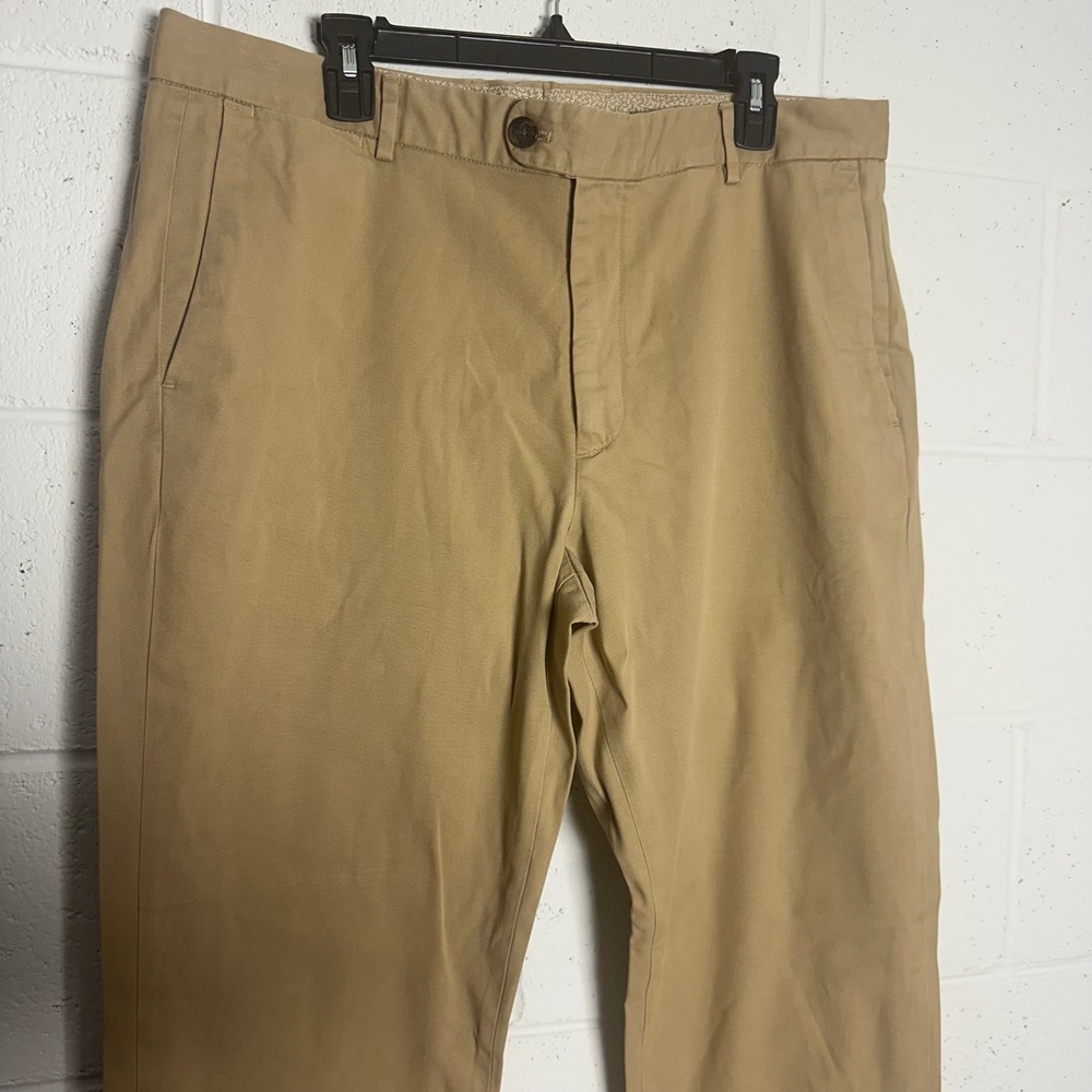 Bonobos Athletic Fit Chinos Khaki Tan Mens 36x34 Flat Front Tapered Pants